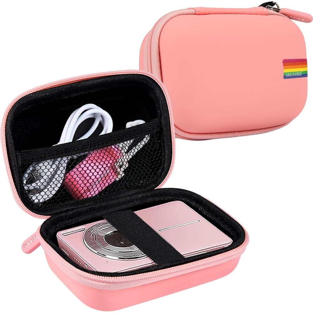 Pink hard Camera Case - Protect Your Digital Camera | universal zip close travel